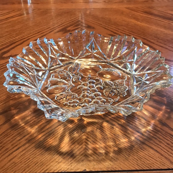 2 pc Vintage Federal glass fruit plate and bowl - Picture 3 of 5
